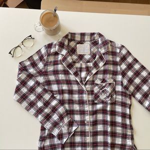 plaid sleep flannel